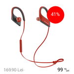 Casti Wireless Stereo Sport Rosu