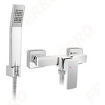 Baterie perete dus FERRO Zicco BZI77, crom cu accesorii