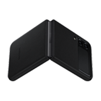 HUSA Smartphone Samsung pt Galaxy Z Flip3 tip back cover protectie spate piele ultrasubtire negru EF-VF711LBEGWW