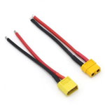 Set mufa XT60 tata-mama, cablu siliconic, lungime 10 cm