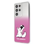 Husa de protectie Karl Lagerfeld Choupette Fun pentru Samsung Galaxy S21 Ultra 5G, Roz