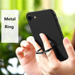 Suport tip inel pentru telefonul mobil, marca C-KU, cu prindere pe spatele telefonului, unghi de rotire 360 grade, o curea magnetica tip inel plat pentru telefon, Neer