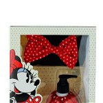 Disney Minnie Mouse Caseta copii:Gel de dus cu pompa+Bentita cosmetica 240 ml