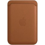 Portofel Apple, Leather, MagSafe pentru iPhone, MHLT3ZM/A, Saddle Brown, Apple