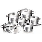 Set oale si tigai inox (12 piese) Blaumann BL 1031