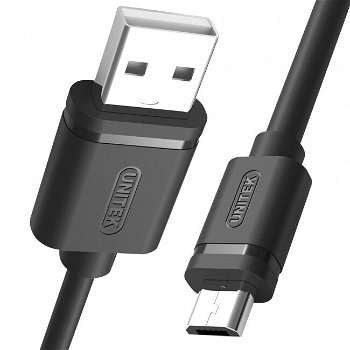 Unitek cablu USB2.0 AM-microUSB BM, 2,0m; Y-C455GBK, Unitek