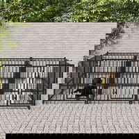 Gossi padoc pentru caini de exterior, 5,63 m2, otel, Gossi