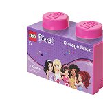 Cutie depozitare LEGO Friends1x2 roz