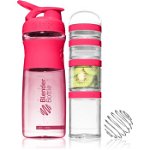 Blender Bottle Sport Mixer® GoStak set cadou Pink (pentru sportivi) culoare, Blender Bottle