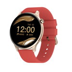 Ceas Smartwatch Twinkler TKY-FW01 cu Moduri sportive, Functii sanatate, Calorii, Bluetooth, Distanta, Bratara silicon, Roz