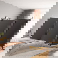 Gossi paravan de camera cu 6 panouri, maro, 520x180 cm, textil, Gossi