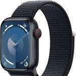 Apple Watch S9, GPS, Carcasa Midnight Aluminium 41mm, Midnight Sport Loop, Apple