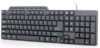 Tastatura USB Multimedia KB-UM-104 Negru, Gembird