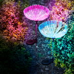 Lampa solara LED RGB Garden of Eden Meduza 11755, fibra optica, lumina colorata, acumulator 1 x AAA Ni-CD 1.2V 300 mAh, 80 cm