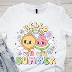 Tricou copii sau adulti din bumbac model SUMMER vibe personalizat cu nume  sau poza preferata TC5050