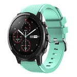 Curea ceas Smartwatch Samsung Galaxy Watch 46mm, Samsung Watch Gear S3, iUni 22 mm Silicon Light Blue, iUni