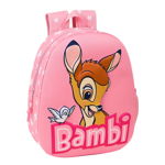Ghiozdan 3D Disney Bambi Roz, Disney
