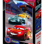 Puzzle Cars 3 Neon - 100XL, Dino, 4-5 ani +, Dino