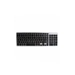 Tastatura universala ultrasubtire, BK348, Gonga® Negru/Argintiu