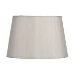 Abajur Edith Silver Faux Silk Tapered Drum Shade 23cm, dar lighting group