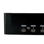 Switch, StarTech, KVM DVI VGA, cu monitor dublu, cu 4 porturi USB cu audio si hub USB 2.0 (SV431DDVDUA) - Comutator KVM / audio / USB - 4 porturi, Negru