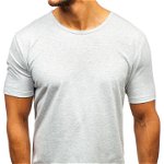 T-shirt pentru bărbați fără imprimeu gri Bolf T1281, BOLF