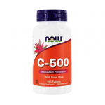 Vitamina C cu macese, 500 mg, 100 tablete, Now Foods