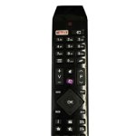 Telecomanda TV Compatibila Hitachi, RC49141, Culoare neagra, cu buton NETFLIX, Baterii Incluse