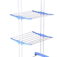 Uscator pentru rufe cu 3 nivele si suport pentru umerase  dimensiuni 75x64x170cm, GAVE