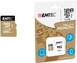 Card Memorie Emtec MicroSDXC Gold+ 128GB Clasa 10 + Adaptor SD ecmsdm128gxc10gp