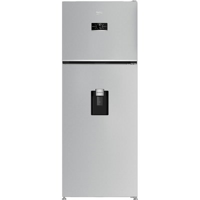 Aparate Frigorifice Beko Frigider cu doua usi B5RDNE504LDM, 477 l, HarvestFresh, AeroFlow, Everfresh+, No Frost, Slim tank water dispenser, Display, Clasa E H 186,5 cm, Glossy Grey