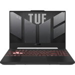 Laptop ASUS Gaming 15.6'' TUF A15 FA507RE, FHD 144Hz, Procesor AMD Ryzen™ 7 6800H (16M Cache, up to 4.7 GHz), 16GB DDR5, 512GB SSD, GeForce RTX 3050 Ti 4GB, No OS, Mecha Gray