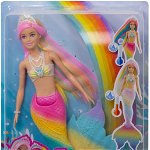 Papusa Barbie Dreamtopia Rainbow Magic Mermaid Colour Change (gtf89) 