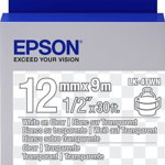 Bandă Epson LC4TWN9 albă/transparentă (C53S654013), Epson