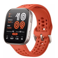 Ceas activity tracker Huami Amazfit Bip 6, Ecran AMOLED 1.97inch, Monitorizare 24/7, Peste 140 moduri sportive, 5 ATM, GPS (Rosu), Huami