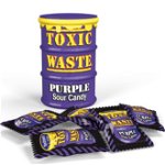 Toxic Waste Drum (Purple) Sour Candy - bomboane cu gust de fructe acrișoare 42g, Toxic Waste