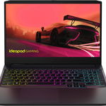 Laptop Lenovo Gaming 15.6'' IdeaPad 3 15ACH6, FHD IPS 144Hz, Procesor AMD Ryzen™ 5 5500H (8M Cache, up to 4.2 GHz), 8GB DDR4, 512GB SSD, GeForce RTX 2050 4GB, No OS, Shadow Black