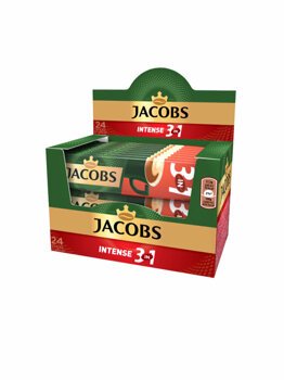 Cafea instant Jacobs 3 in 1 Intense, 17.5 g x 24 plicuri