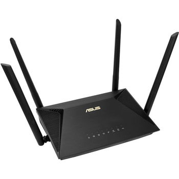 Router Wireless ASUS RT-AX1800U, AX1800, Dual-Band, Dual-Core CPU, 128MB/256MB, Gigabit, AiProtection Classic, Traditional QoS, VPN server/client, IPTV, OFDMA, MU-MIMO, Beamforming, AiMesh, Asus