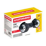Joc magnetic de constructie Transform Wheels Set Accesorii cu Roti 1 piesa Magformers, Magformers