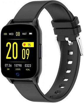 Ceas Smartwatch iHunt Watch ME 2020, Notificari, Pedometru, Puls, Monitorizare somn, iOS/Android, Black