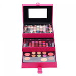 Trusa machiaj Magic Color, Make up Kit, 85 culori, Pink, Geanta inclusa