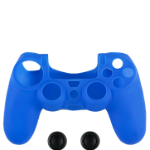 Husa Din Silicon Pentru Controller Si Thumb Grips Spartan Gear Albastru PS4