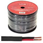 Cablu difuzor rotund 2 x 1.5 mm, 100 m, Negru, LTC