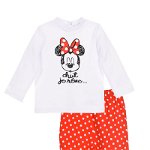Pijamale / Set pantaloni si bluza cu imprimeu Disney Minnie Mouse, Rosu