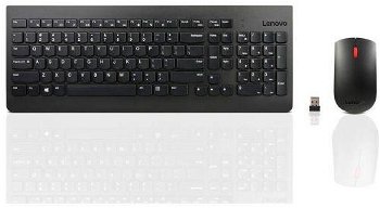 Kit tastatura + mouse wireless Lenovo Essential, Negru, Lenovo