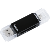 Card reader Hama 181056, microUSB, USB, 480Mbit/s, Negru Card reader Hama 181056, microUSB, USB, 480Mbit/s, Negru
