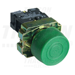 Buton verde,cu protectie de cauciuc NYGBP31Z 1×NO, 3A/240V AC, IP55, Tracon