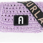 Furla Fabric 1927 Mini Soft Crossbody Bag With Decorative Twist Cl Violet, Furla