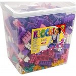 Cuburi constructii 500 piese/cutie, 28 mm, pentru fetite - Tupiko, Tupiko